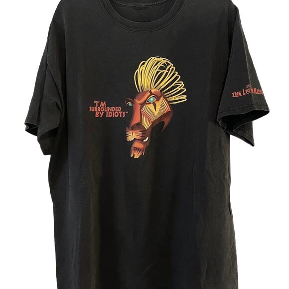 Vintage 90s I’m Surrounded by Idiots Scar The Lion King Shirt Adult XL - Picture 1 of 3